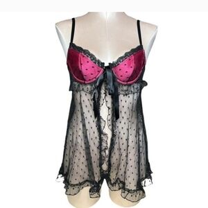 Vintage Victoria's Secret Sexy Little Things Babydoll 34D Y2K 2000s Coquette NWT